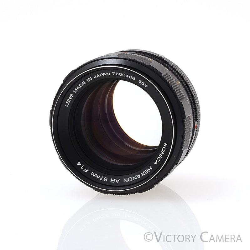 Konica Hexanon 50mm F1.4 AR Mount Prime Lens [EXC+] - Victory Camera