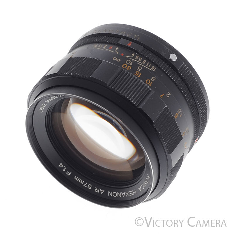Konica Hexanon 57mm f1.4 AR Mount Prime Lens [EXC] - Victory Camera