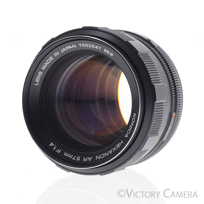 Konica Hexanon 57mm f1.4 AR Mount Prime Lens [EXC] - Victory Camera