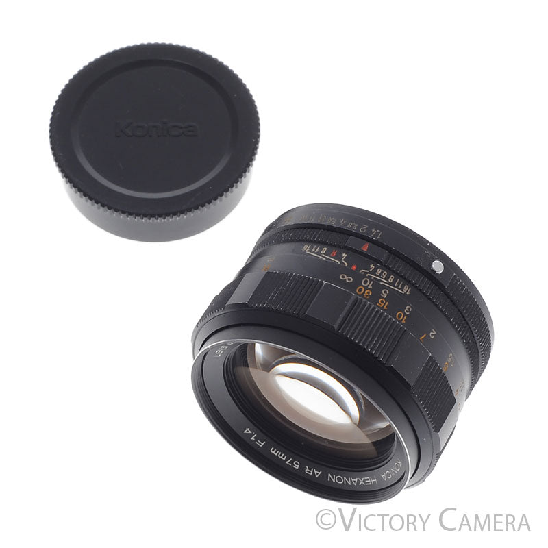 Konica Hexanon 57mm f1.4 AR Mount Prime Lens [EXC] - Victory Camera