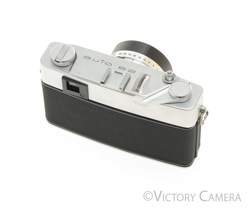 Konica Auto S2 Chrome 35mm Rangefinder w/ 45mm f1.8 Lens -New Seals- [