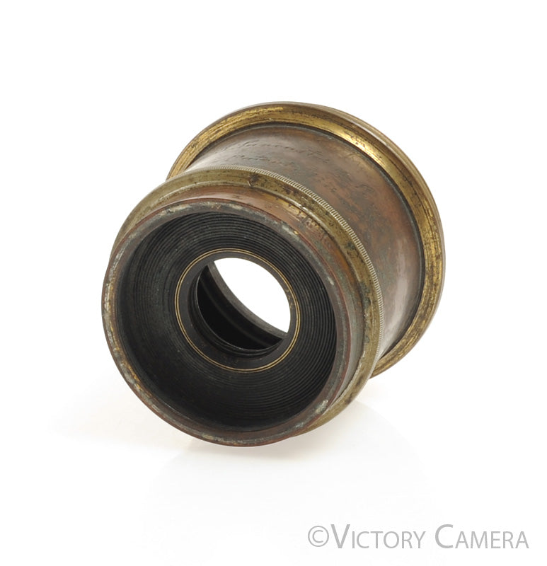 Lancaster and Son&#39;s 10&quot; 4x5 View Camera Meniscus Brass Lens [EXC+] - Victory Camera