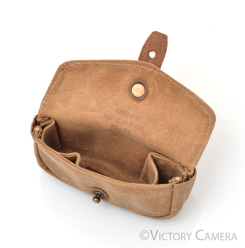 Brown Canvas 35mm 120mm  Film Case/Holder [EXC] - Victory Camera