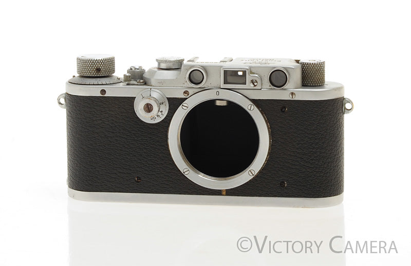 Leica IIIa 35mm Rangefinder Camera Body w/ Leather Half Case [EXC] - Victory Camera