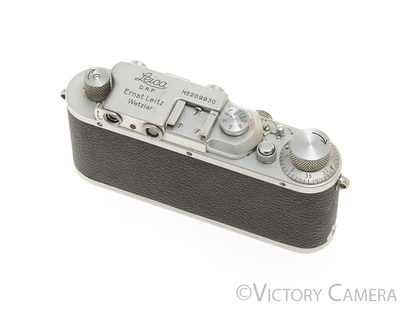 Leica IIIa 35mm Rangefinder Camera Body w/ Leather Half Case [EXC] - Victory Camera