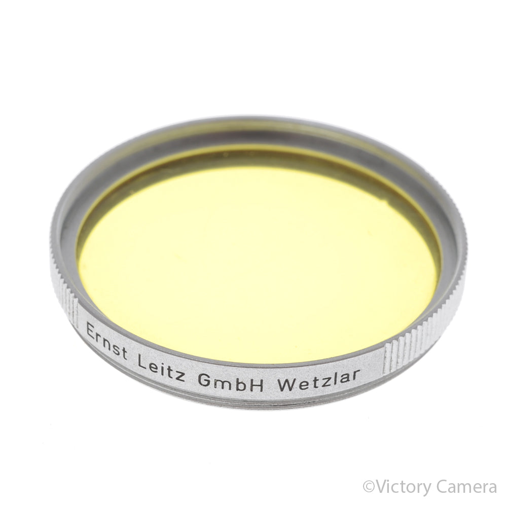 Leica Leitz Chrome E39 39mm Yellow Filter for Black & White Photo [EXC+] - Victory Camera