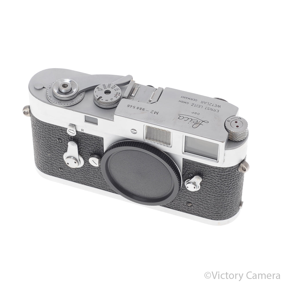Leica M2 Classic Chrome 35mm Rangefinder Camera Body w/ KEKS [EXC-] image 3
