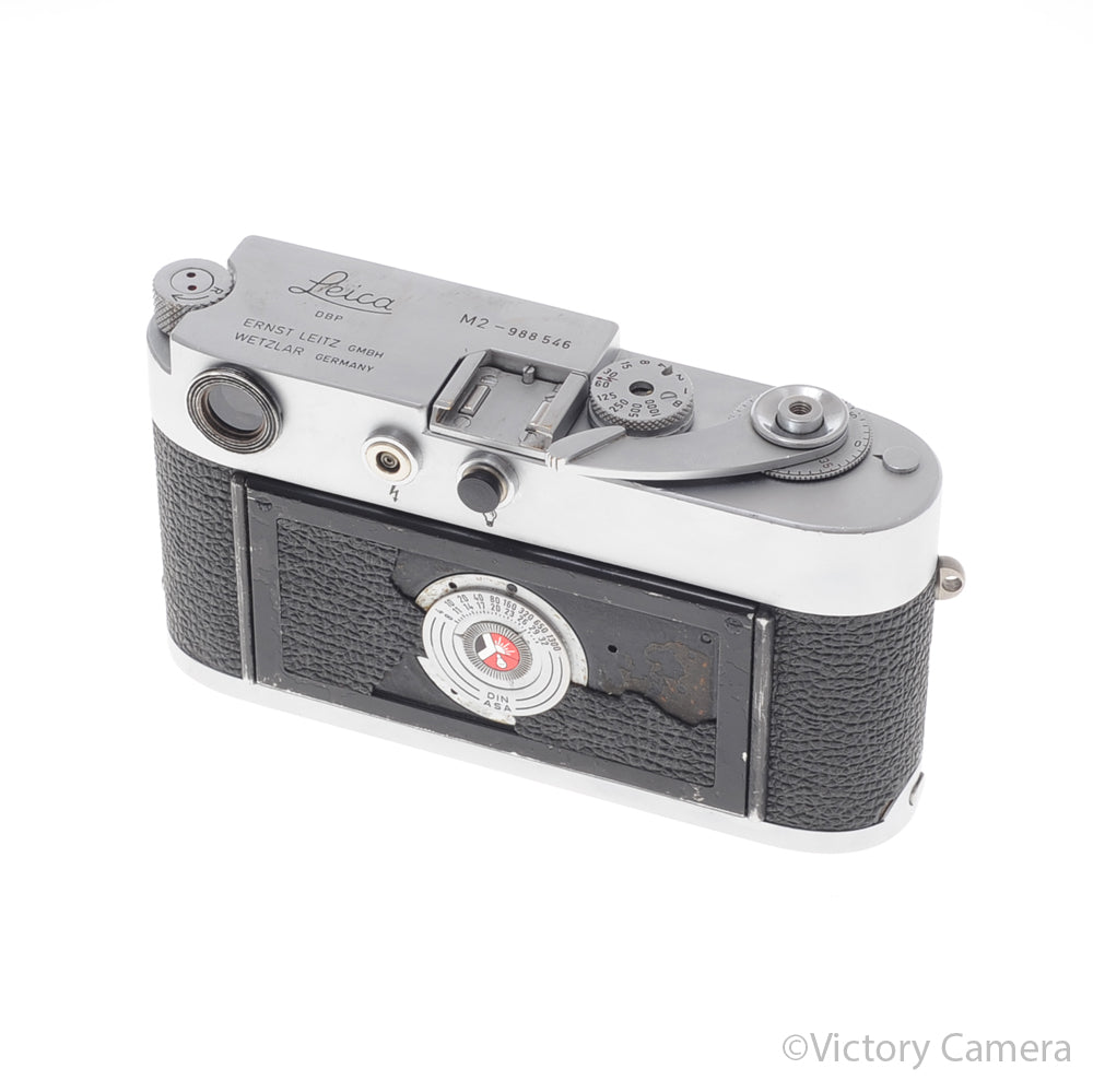 Leica M2 Classic Chrome 35mm Rangefinder Camera Body w/ KEKS [EXC-] image 4