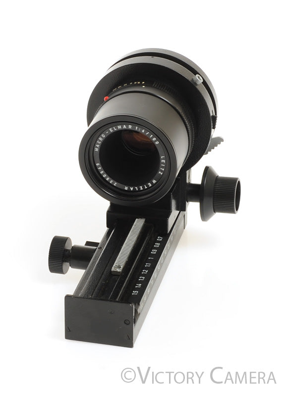 Leica Macro-Elmar 100mm F4 R Lens on Bellows  [EXC+] - Victory Camera