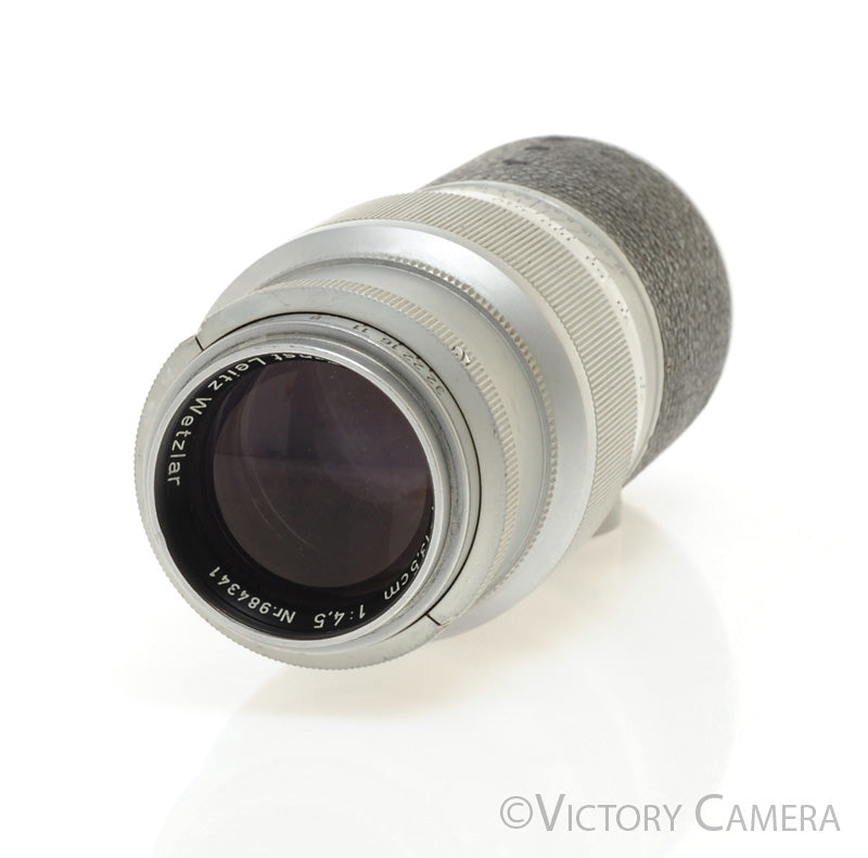 Leica 13.5cm 135mm f4.5 Hektor Bayonet LTM  Portrait Prime Lens [GOOD] - Victory Camera