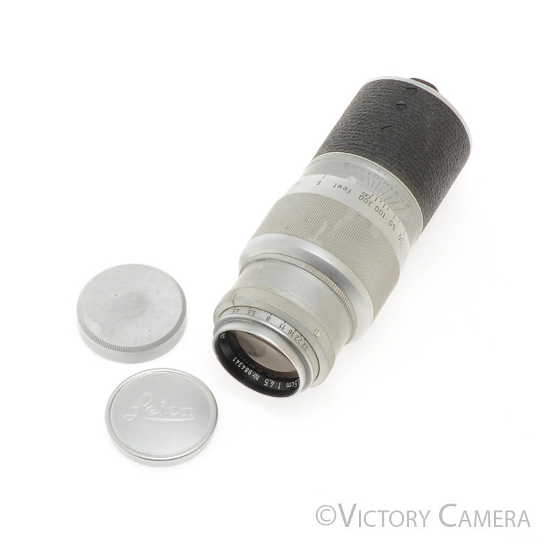 Leica 13.5cm 135mm f4.5 Hektor Bayonet LTM  Portrait Prime Lens [GOOD] - Victory Camera