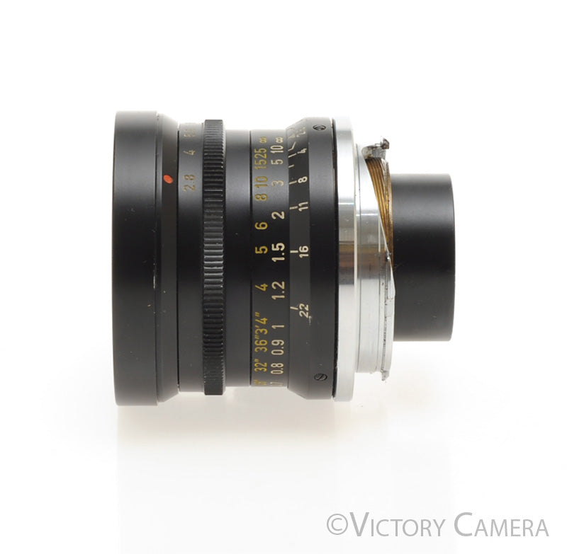 Leica Elmarit 28mm f2.8 V1 Metal Tab M Mount Lens w/ Shade -YYE CLA- [EXC+]