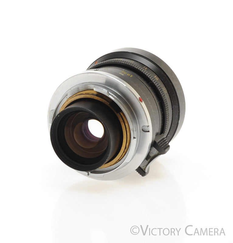 Leica Elmarit 28mm f2.8 V1 Metal Tab M Mount Lens w/ Shade -YYE CLA- [EXC+]