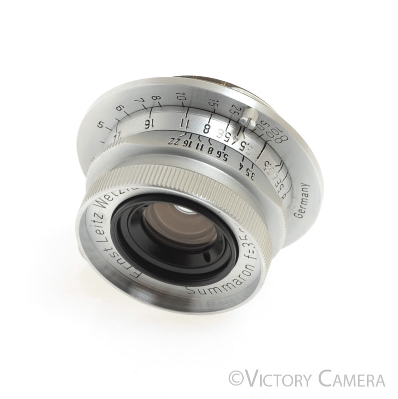 Leica Summaron 3.5cm 35mm F3.5 L39 LTM Screw Mount Lens (feet)  [EXC+] - Victory Camera