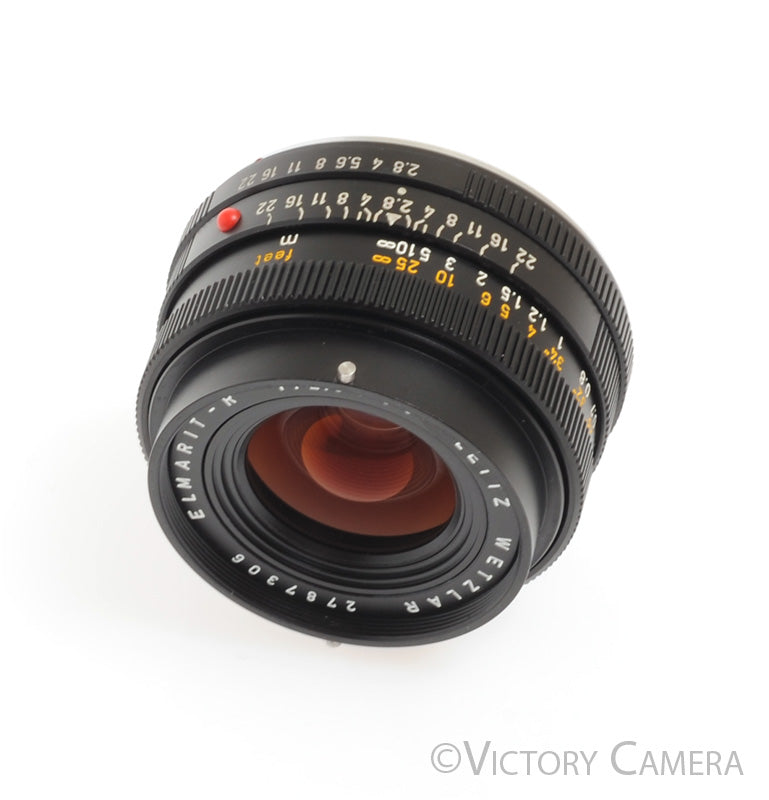 Leica Elmarit-R 35mm f2.8 3 Cam Wide Angle Lens for R Mount w/ Box -Slight Haze- [Good] - Victory Camera