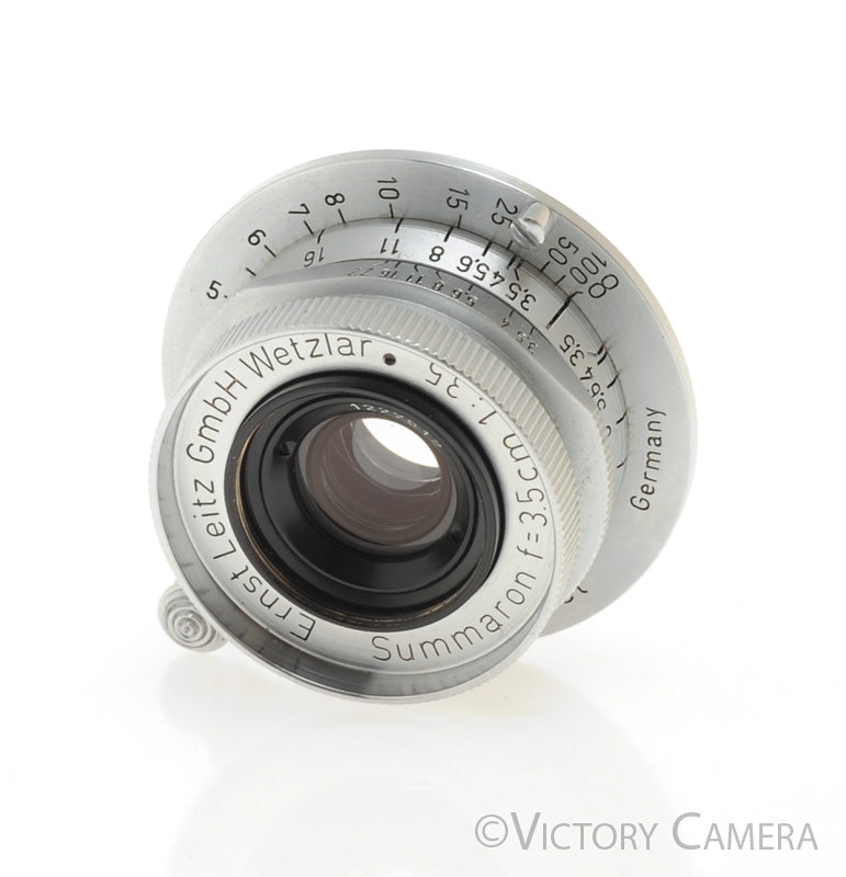 Leica Summaron 3.5cm 35mm F3.5 L39 LTM Screw Mount Lens (feet) [EXC-] - Victory Camera