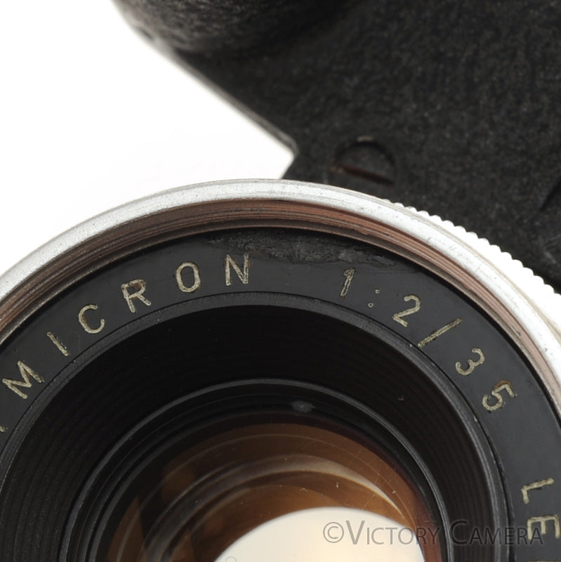 Leica Summicron 35mm f2 V1 8 Element w/ Goggles -Mark on Rear- [EXC-] - Victory Camera
