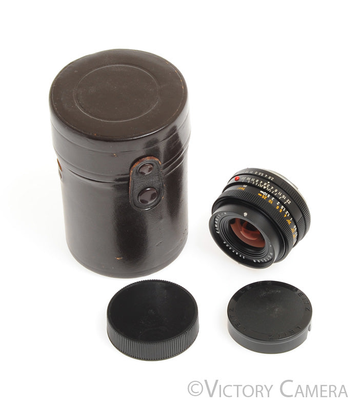 Leica Elmarit-R 35mm f2.8 3 Cam Wide Angle Lens for R Mount w/ Box -Slight Haze- [Good] - Victory Camera