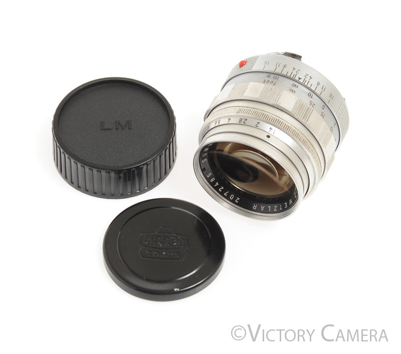Leica 50mm f1.4 Summilux V1 Type 2  Chrome M Mount Lens [EXC+] - Victory Camera