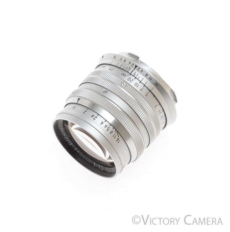Leica Summarit M 5cm 50mm F1.5 Lens (light scratches) [GOOD] - Victory Camera