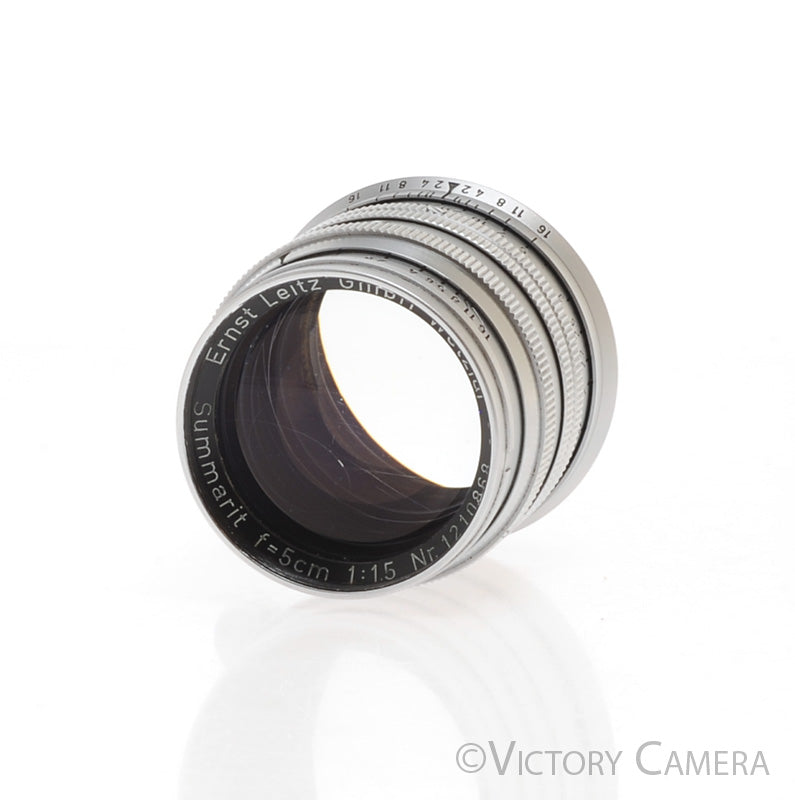 Leica Summarit M 5cm 50mm F1.5 Lens (light scratches) [GOOD] - Victory Camera