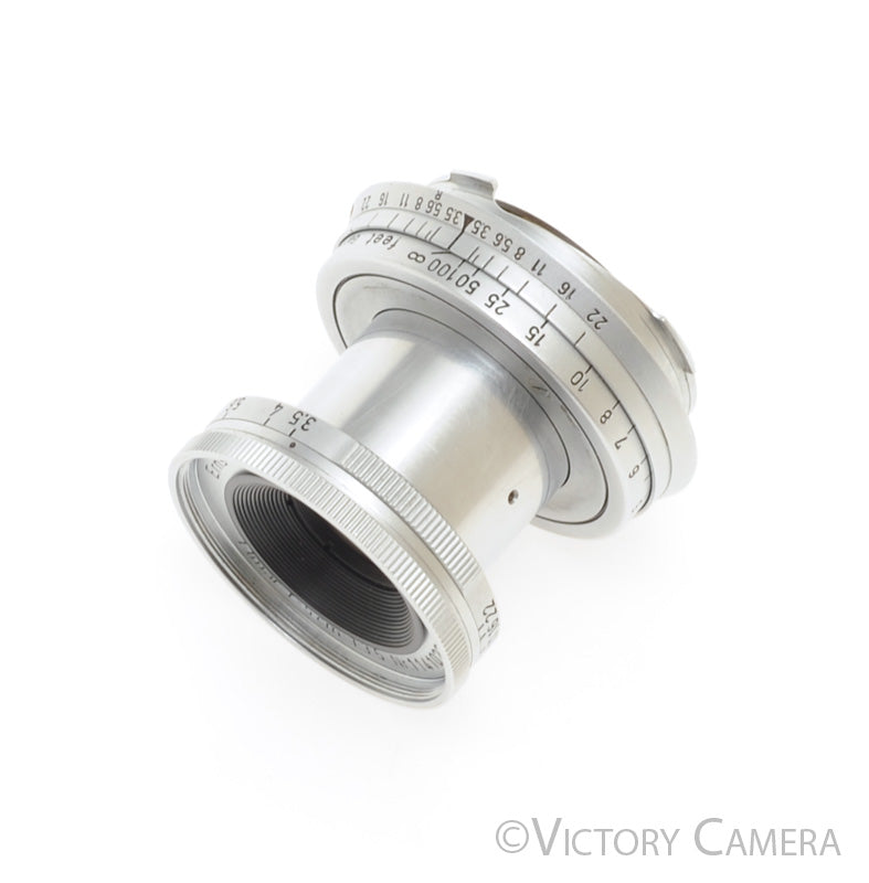 最安値に挑戦！ 50mm 5cm Leica f3.5 [EXC] Lens Collapsible Mount M Elmar レンズ(単焦点)