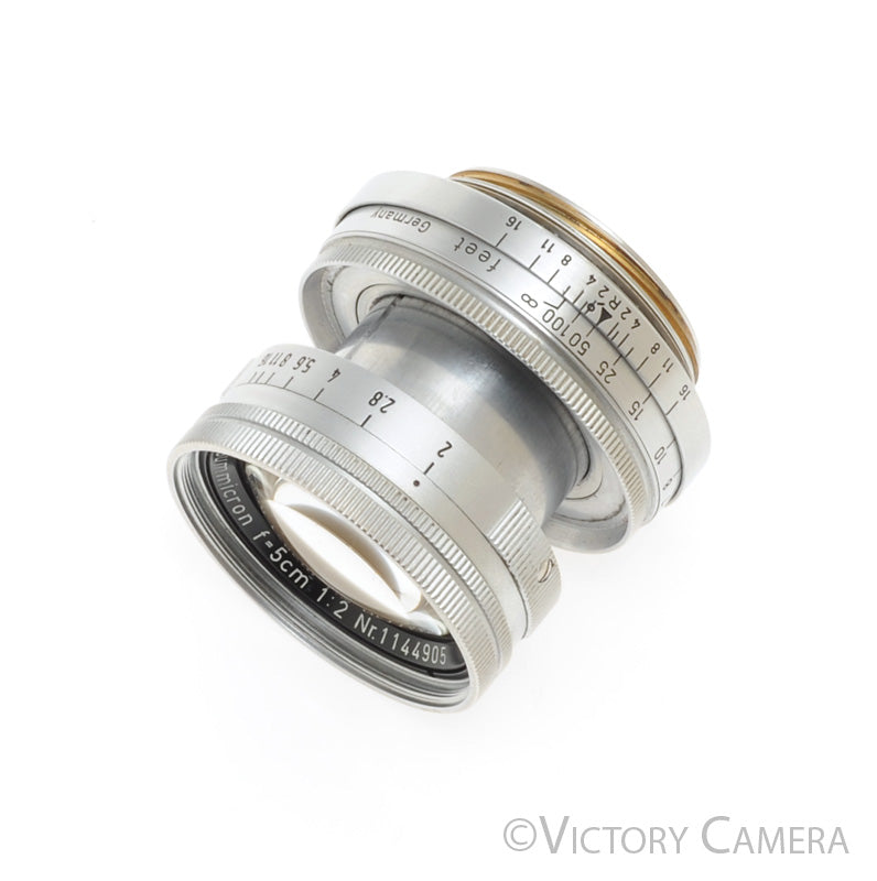 Leica 5cm 50mm f2 Collapsible Summicron Coated LTM Prime Lens -Nice-  [EXC+] - Victory Camera
