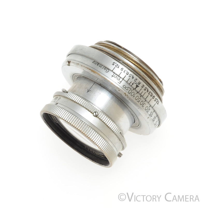 Leica Summar 5cm 50mm f2  LTM L39 Screw Mount Uncoated Lens [EXC] - Victory Camera