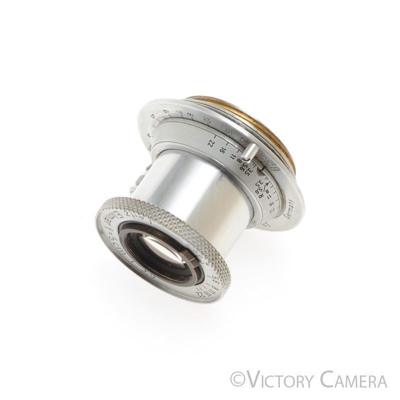 ライカ エルマー elmar 50mm f3.5 ブルーコート Lマウント　1943年製造 ライカ エルマー elmar 50mm f3.5 ブルーコート Lマウント 1949年製造