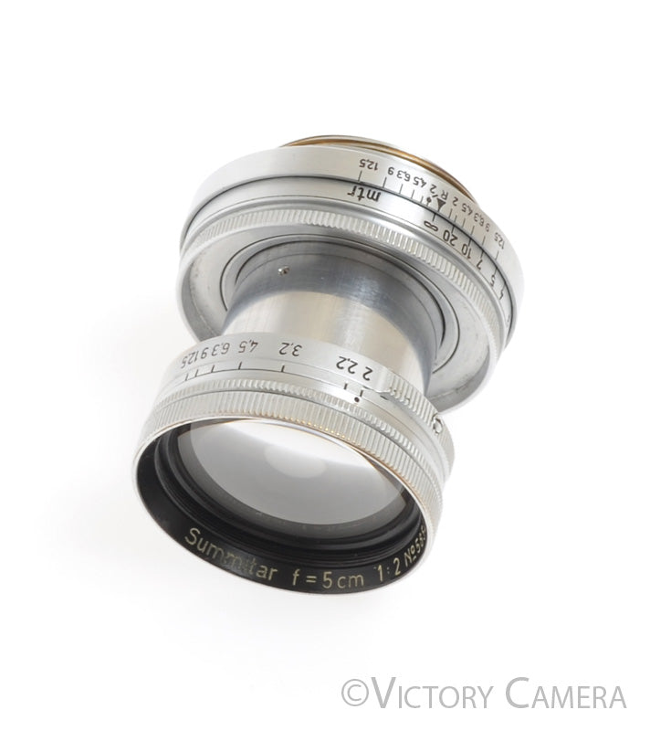 Leica Screw Mount Collapsible Summitar 5cm 50mm f2 Uncoated Lens L39 LTM -Clean-