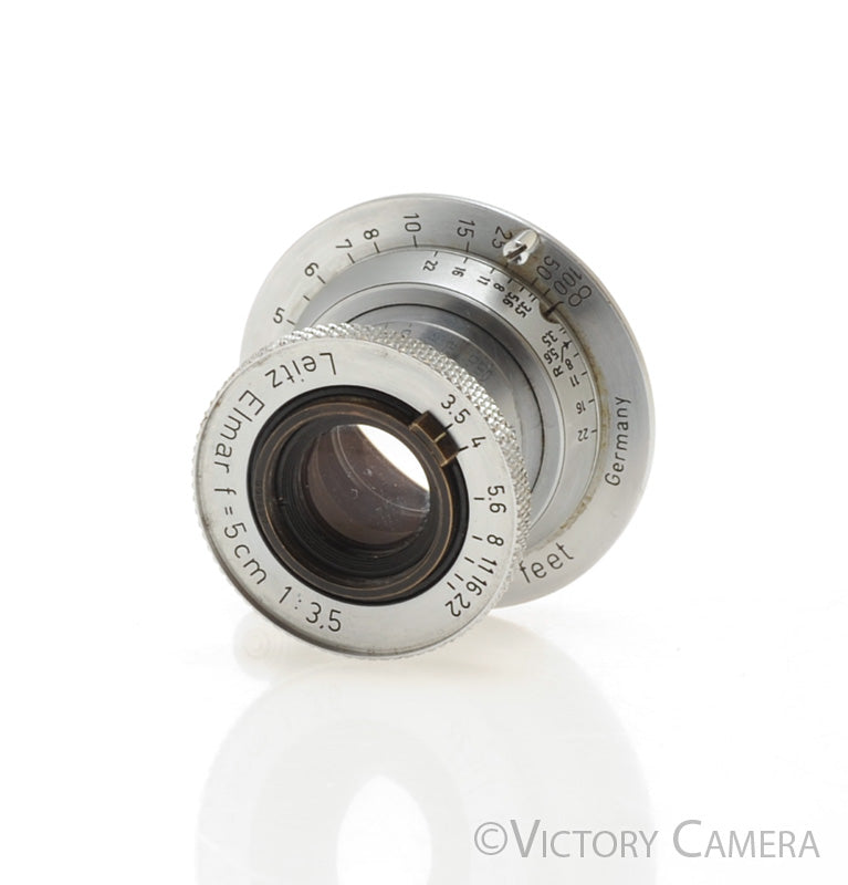 Leica Elmar 5cm 50mm f3.5 L39 LTM Screw Mount Lens [EXC] - Victory Camera