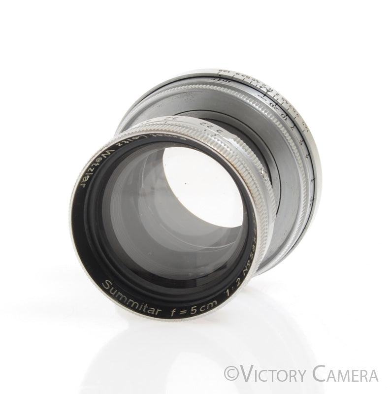 Leica Screw Mount Collapsible Summitar 5cm 50mm f2 Uncoated Lens L39 LTM -Clean-
