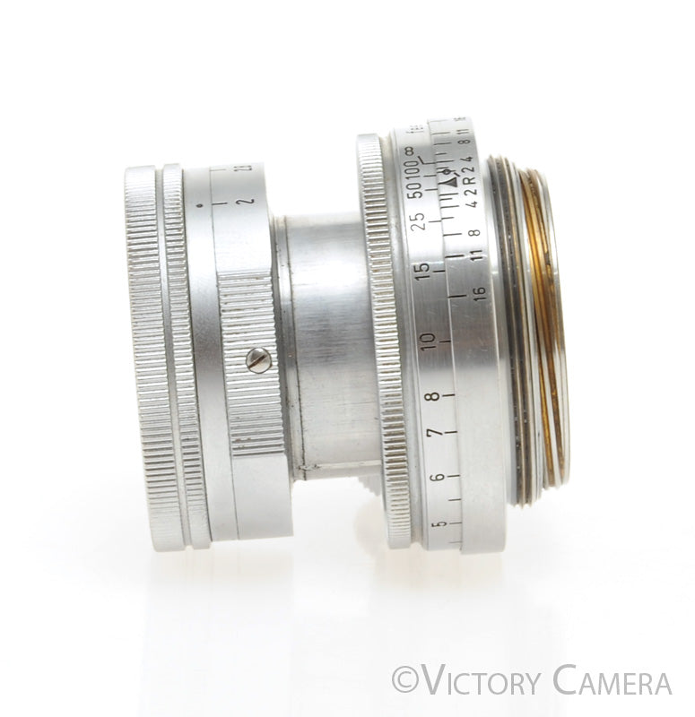 Leica 5cm 50mm f2 Collapsible Summicron Coated LTM Prime Lens -Nice-  [EXC+] - Victory Camera