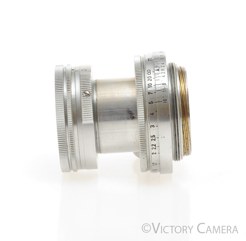 Leica Screw Mount Summitar 5cm 50mm f2 Coated Lens L39 LTM (Meters) [GOOD] - Victory Camera