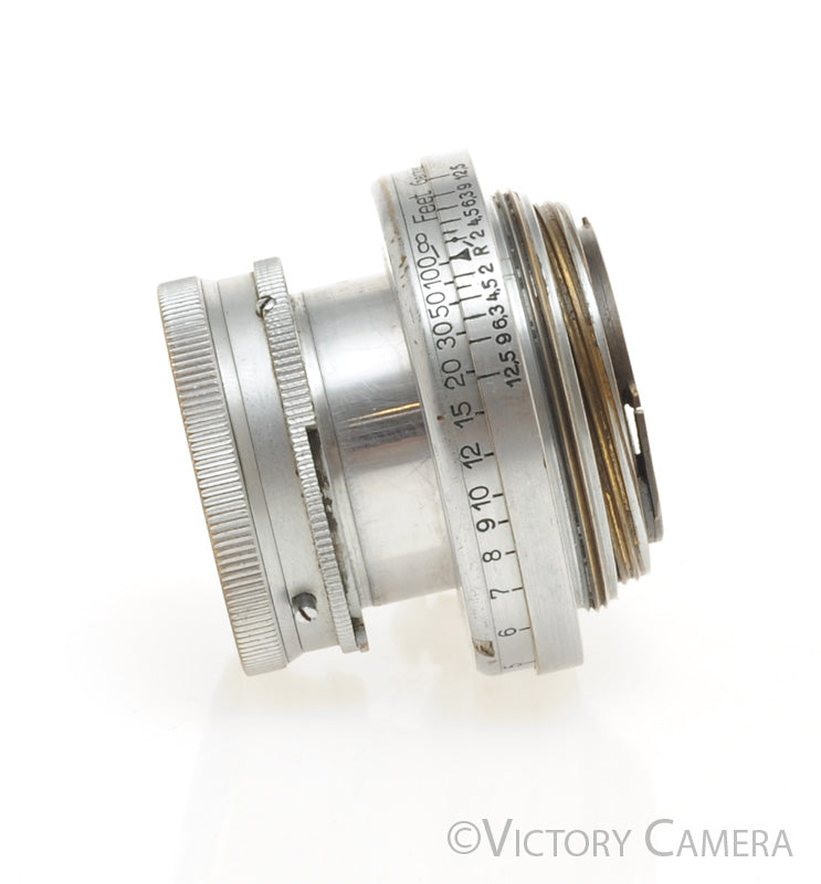 Leica Summar 5cm 50mm f2  LTM L39 Screw Mount Uncoated Lens [EXC] - Victory Camera