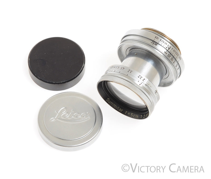 Leica Screw Mount Collapsible Summitar 5cm 50mm f2 Uncoated Lens L39 LTM  [EXC+] - Victory Camera