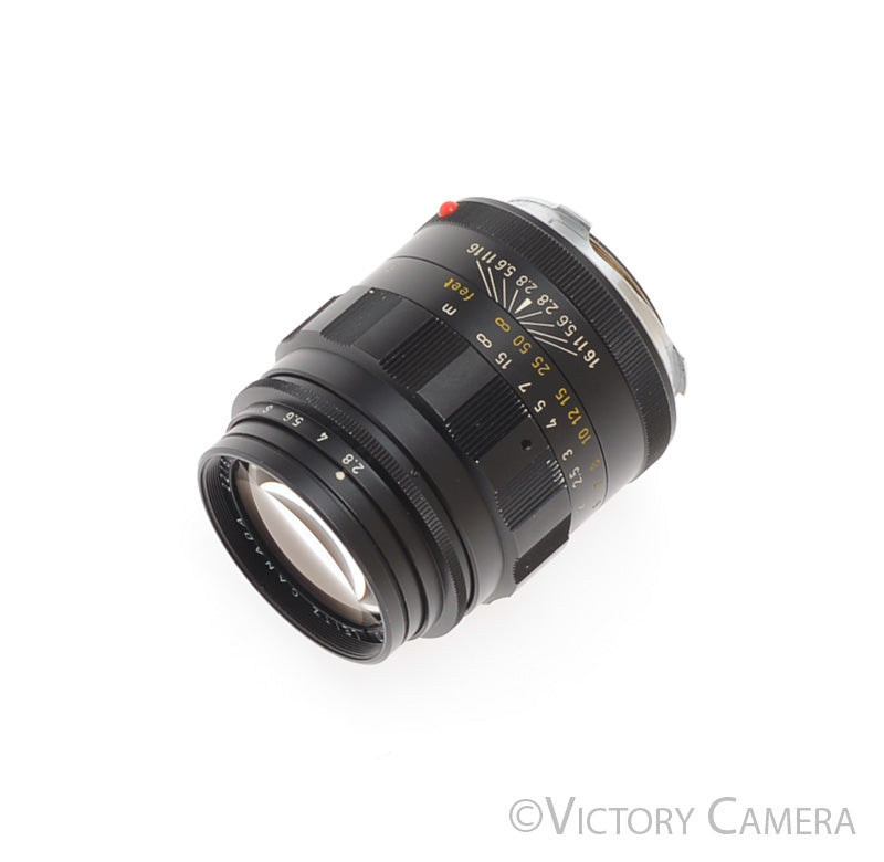 Leica 90mm f2.8 Tele-Elmarit Black "Fat" Telephoto Lens for M Mount [EXC] - Victory Camera