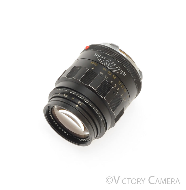 Leica 90mm f2.8 Tele-Elmarit Black "Fat" Telephoto Lens for M Mount [EXC] - Victory Camera