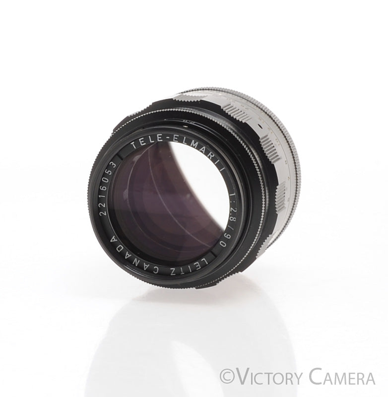 Leica 90mm f2.8 Tele-Elmarit Black "Fat" Telephoto Lens for M Mount [EXC] - Victory Camera