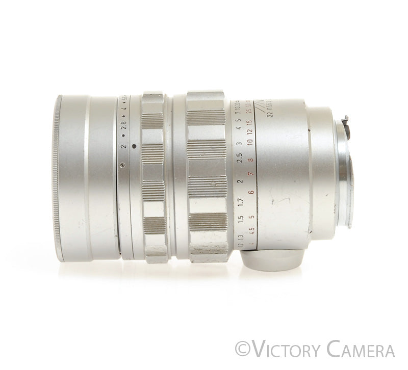 Leica 90mm f2 V1 Summicron-M Chrome M Mount Prime Lens [EXC] - Victory Camera