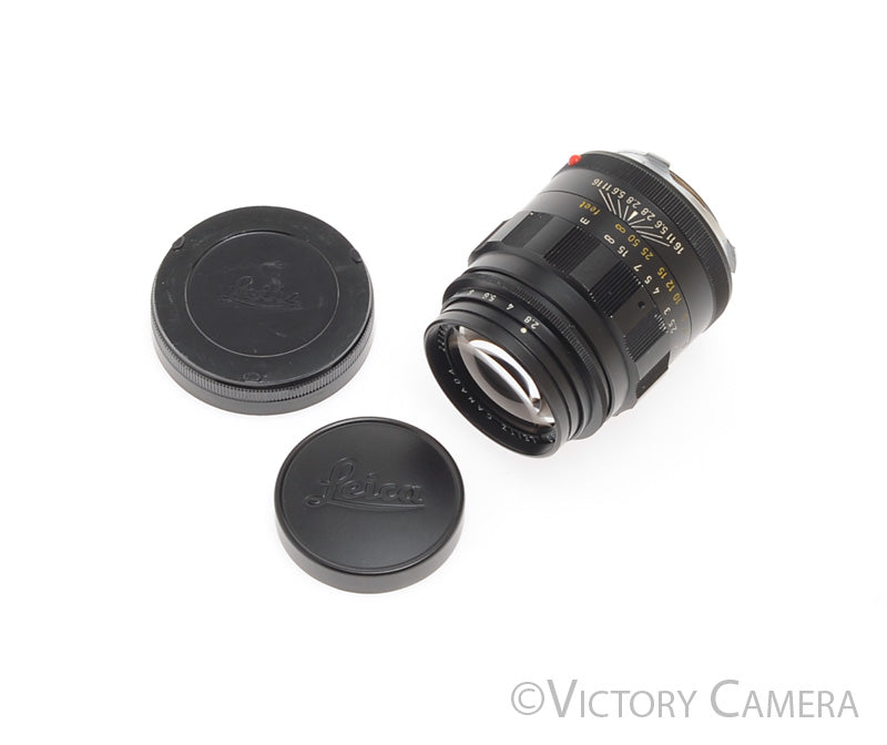 Leica 90mm f2.8 Tele-Elmarit Black "Fat" Telephoto Lens for M Mount [EXC] - Victory Camera