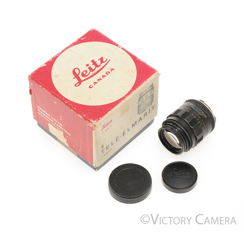 Leica 90mm f2.8 Tele-Elmarit Black &quot;Fat&quot; Telephoto Lens for M Mount [EXC]