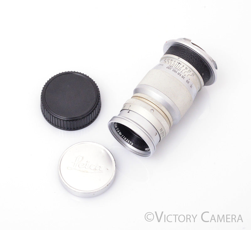 Leica Elmar 9cm 90mm f4 Telephoto Lens for M Mount  [GOOD] - Victory Camera