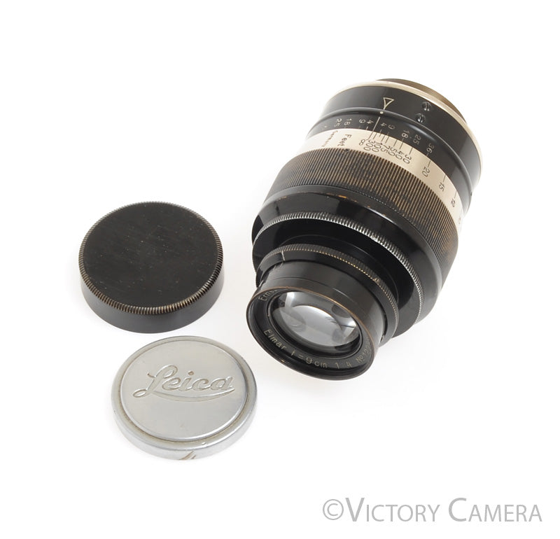 Leica Leitz 9cm 90mm f4 Elmar Black 