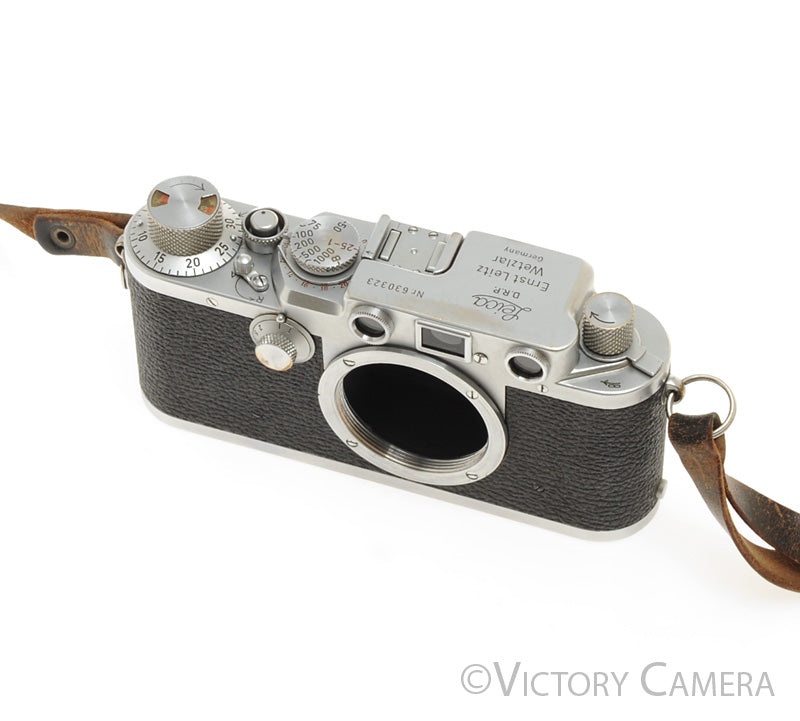 Leica IIIF Camera Color Dial Body -Clean and Working- [EXC] - Victory Camera