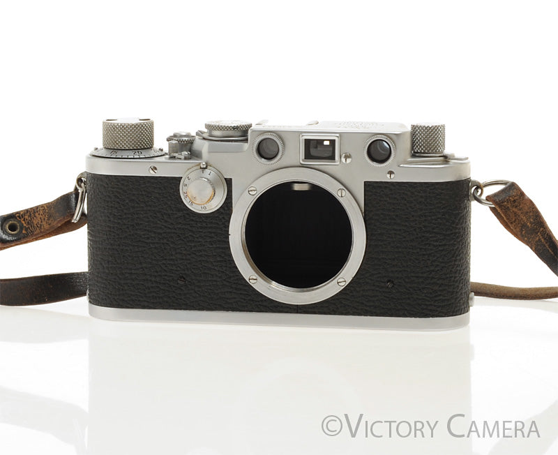 Leica IIIF Camera Color Dial Body -Clean and Working- [EXC] - Victory Camera