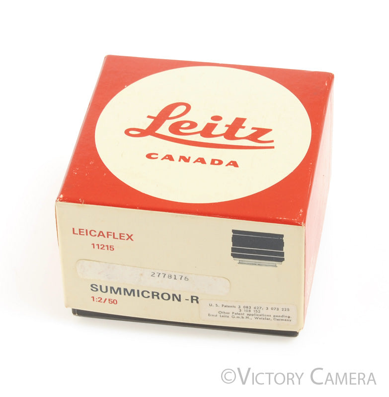 Leica Leicaflex 50mm f2 Summicron-R Box ONLY [EXC+] - Victory Camera