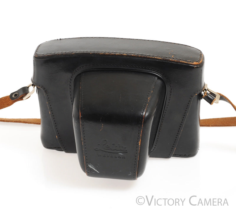 Leica Leitz M5 Black Leather Ever Ready Case w/ 1/4" Screw -Window Intact- [EXC] - Victory Camera