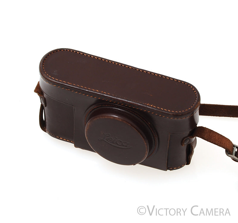 Leitz Leica Esnel Brown Leather Case For Leica Model A [GOOD] - Victory Camera
