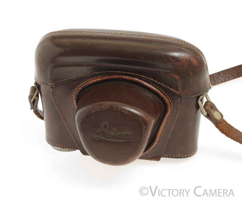 Leica M2 M3 M4 Brown Leather Ever Ready Camera Case (3/8" Screw) [EXC-] - Victory Camera